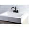 Kingston Brass KB1600PX Heritage 4" Centerset Bathroom Faucet, Matte Black KB1600PX - alternate 6